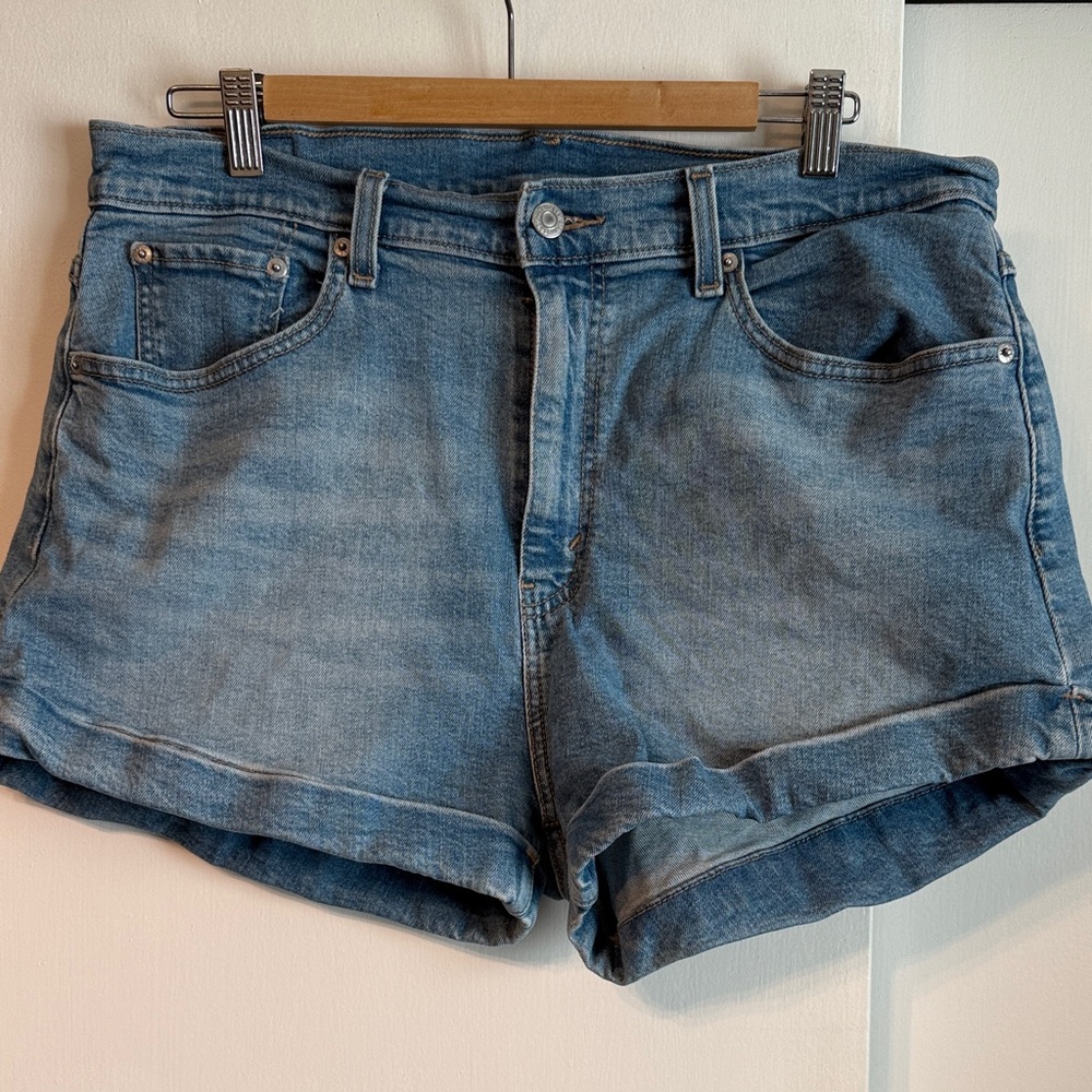 Levi's Light Blue Jean Shorts for Women